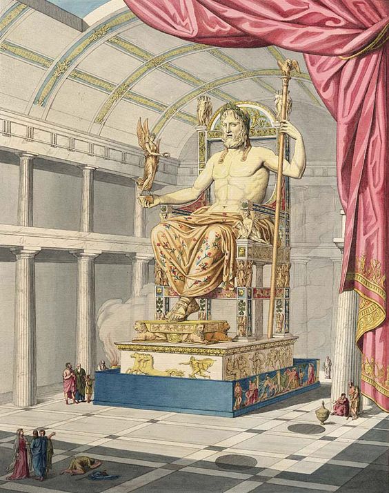 Statue of Zeus at Olympia 奥林匹亚宙斯神像