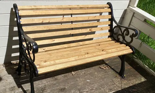 Cast Iron Bench Restoration